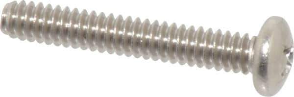 Value Collection - #10-24 UNC, 1-1/4" Length Under Head Phillips Drive Machine Screw - Pan Head, Grade 18-8 Stainless Steel, Uncoated, Without Washer - Apex Tool & Supply
