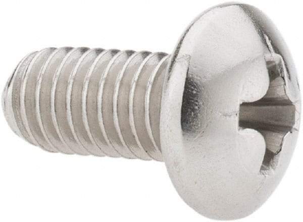 Value Collection - #10-32 UNF, 3/8" Length Under Head Phillips Drive Machine Screw - Pan Head, Grade 18-8 Stainless Steel, Uncoated, Without Washer - Apex Tool & Supply