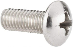 Value Collection - #10-32 UNF, 1/2" Length Under Head Phillips Drive Machine Screw - Pan Head, Grade 18-8 Stainless Steel, Uncoated, Without Washer - Apex Tool & Supply