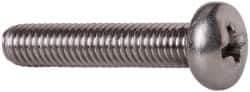 Value Collection - #10-32 UNF, 1" Length Under Head Phillips Drive Machine Screw - Pan Head, Grade 18-8 Stainless Steel, Uncoated, Without Washer - Apex Tool & Supply