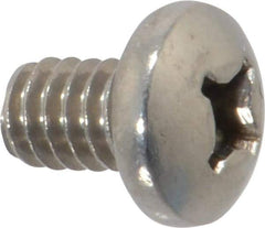 Value Collection - 1/4-20 UNC, 3/8" Length Under Head Phillips Drive Machine Screw - Pan Head, Grade 18-8 Stainless Steel, Uncoated, Without Washer - Apex Tool & Supply