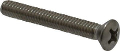 Value Collection - #8-32 UNC, 1-1/4" OAL Phillips Drive Machine Screw - Oval Head, Grade 18-8 Stainless Steel, Uncoated, Without Washer - Apex Tool & Supply