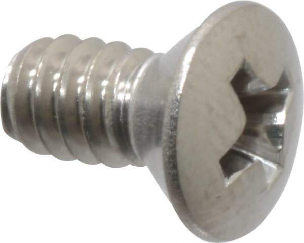 Value Collection - #10-24 UNC, 3/8" OAL Phillips Drive Machine Screw - Oval Head, Grade 18-8 Stainless Steel, Uncoated, Without Washer - Apex Tool & Supply