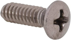 Value Collection - #10-24 UNC, 5/8" OAL Phillips Drive Machine Screw - Oval Head, Grade 18-8 Stainless Steel, Uncoated, Without Washer - Apex Tool & Supply