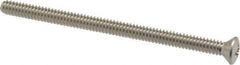 Value Collection - #10-24 UNC, 3" OAL Phillips Drive Machine Screw - Oval Head, Grade 18-8 Stainless Steel, Uncoated, Without Washer - Apex Tool & Supply