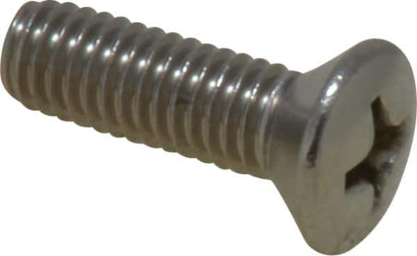 Value Collection - #10-32 UNF, 5/8" OAL Phillips Drive Machine Screw - Oval Head, Grade 18-8 Stainless Steel, Uncoated, Without Washer - Apex Tool & Supply