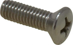 Value Collection - #10-32 UNF, 5/8" OAL Phillips Drive Machine Screw - Oval Head, Grade 18-8 Stainless Steel, Uncoated, Without Washer - Apex Tool & Supply