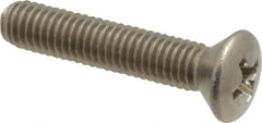 Value Collection - #10-32 UNF, 1" OAL Phillips Drive Machine Screw - Oval Head, Grade 18-8 Stainless Steel, Uncoated, Without Washer - Apex Tool & Supply
