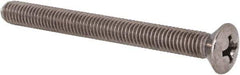 Value Collection - #10-32 UNF, 2" OAL Phillips Drive Machine Screw - Oval Head, Grade 18-8 Stainless Steel, Uncoated, Without Washer - Apex Tool & Supply