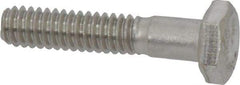 Value Collection - 1/4-20 UNC, 1-1/4" Length Under Head Hex Head Cap Screw - Grade 316 Stainless Steel, 7/16" Hex - Apex Tool & Supply