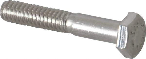 Value Collection - 1/4-20 UNC, 1-1/2" Length Under Head Hex Head Cap Screw - Grade 316 Stainless Steel, 7/16" Hex - Apex Tool & Supply