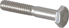 Value Collection - 1/4-20 UNC, 1-1/2" Length Under Head Hex Head Cap Screw - Grade 316 Stainless Steel, 7/16" Hex - Apex Tool & Supply
