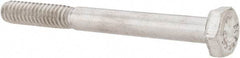 Value Collection - 1/4-20 UNC, 2-1/2" Length Under Head Hex Head Cap Screw - Grade 316 Stainless Steel, 7/16" Hex - Apex Tool & Supply