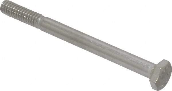 Value Collection - 1/4-20 UNC, 3" Length Under Head Hex Head Cap Screw - Grade 316 Stainless Steel, 7/16" Hex - Apex Tool & Supply