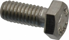 Value Collection - 5/16-18 UNC, 3/4" Length Under Head Hex Head Cap Screw - Grade 316 Stainless Steel, 1/2" Hex - Apex Tool & Supply