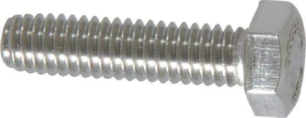 Value Collection - 5/16-18 UNC, 1-1/4" Length Under Head Hex Head Cap Screw - Grade 316 Stainless Steel, 1/2" Hex - Apex Tool & Supply