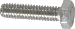 Value Collection - 5/16-18 UNC, 1-1/4" Length Under Head Hex Head Cap Screw - Grade 316 Stainless Steel, 1/2" Hex - Apex Tool & Supply