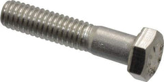 Value Collection - 5/16-18 UNC, 1-1/2" Length Under Head Hex Head Cap Screw - Grade 316 Stainless Steel, 1/2" Hex - Apex Tool & Supply