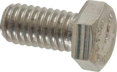 Value Collection - 3/8-16 UNC, 3/4" Length Under Head Hex Head Cap Screw - Grade 316 Stainless Steel, 9/16" Hex - Apex Tool & Supply