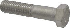 Value Collection - 1-1/4 - 7 UNC 6-1/2" Length Under Head Hex Head Cap Screw - Partially Threaded, 316 Stainless Steel, Uncoated, 1-1/4" Hex - Apex Tool & Supply