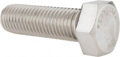 Value Collection - 3/4-10 UNC, 2-1/2" Length Under Head Hex Head Cap Screw - Grade 316 Stainless Steel, 1-1/8" Hex - Apex Tool & Supply