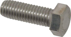 Value Collection - 1/2-13 UNC, 1-1/2" Length Under Head Hex Head Cap Screw - Grade 18-8 Stainless Steel, 3/4" Hex - Apex Tool & Supply