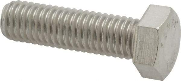 Value Collection - 1/2-13 UNC, 1-3/4" Length Under Head Hex Head Cap Screw - Grade 18-8 Stainless Steel, 3/4" Hex - Apex Tool & Supply