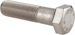 Value Collection - 1/2-20 UNF, 2" Length Under Head Hex Head Cap Screw - Grade 18-8 Stainless Steel, 3/4" Hex - Apex Tool & Supply