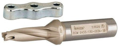 Iscar - 0.433 to 0.449" Diam, 3xD, 1.3" Max Depth, 5/8" Shank Diam, Replaceable Tip Drill - IDI Insert, 11 Seat Size, DCM Toolholder, Series ChamDrill - Apex Tool & Supply