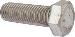 Value Collection - 3/4-10 UNC, 2-1/4" Length Under Head Hex Head Cap Screw - Grade 18-8 Stainless Steel, 1-1/8" Hex - Apex Tool & Supply