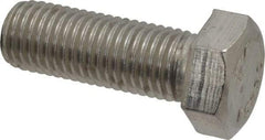 Value Collection - 7/8-9 UNC, 2-1/2" Length Under Head Hex Head Cap Screw - Grade 18-8 Stainless Steel, 1-5/16" Hex - Apex Tool & Supply