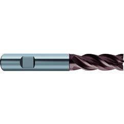 1/8x1/8x1/4x1-1/2 4Fl Carbide RF100 Diver End Mill-.0039 Chamfer-Cylindrical Shank-nano-Si - Apex Tool & Supply