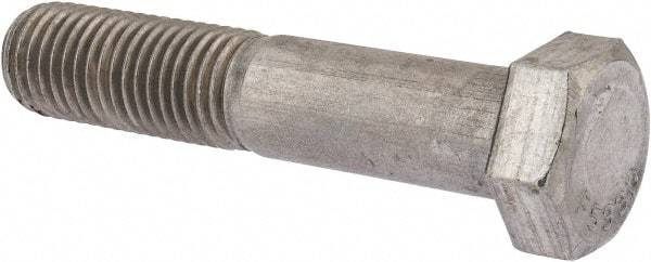 Value Collection - 1-8 UNC, 5" Length Under Head Hex Head Cap Screw - Grade 18-8 Stainless Steel, 1-1/2" Hex - Apex Tool & Supply