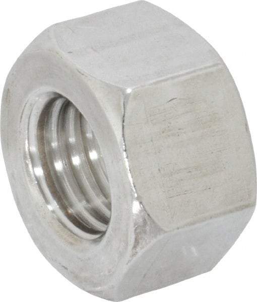 Value Collection - 3/4-10 UNC Stainless Steel Right Hand Heavy Hex Nut - 1-1/4" Across Flats, 47/64" High, Uncoated - Apex Tool & Supply