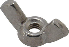 Value Collection - #8-32 UNC, Stainless Steel Standard Wing Nut - Grade 18-8, 0.72" Wing Span, 0.47" Wing Span - Apex Tool & Supply