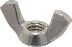 Value Collection - 5/16-18 UNC, Stainless Steel Standard Wing Nut - Grade 18-8, 1-1/4" Wing Span, 0.66" Wing Span - Apex Tool & Supply