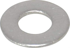 Value Collection - #10 Screw, Grade 18-8 Stainless Steel Standard Flat Washer - 13/64" ID x 7/16" OD, 0.031" Thick - Apex Tool & Supply