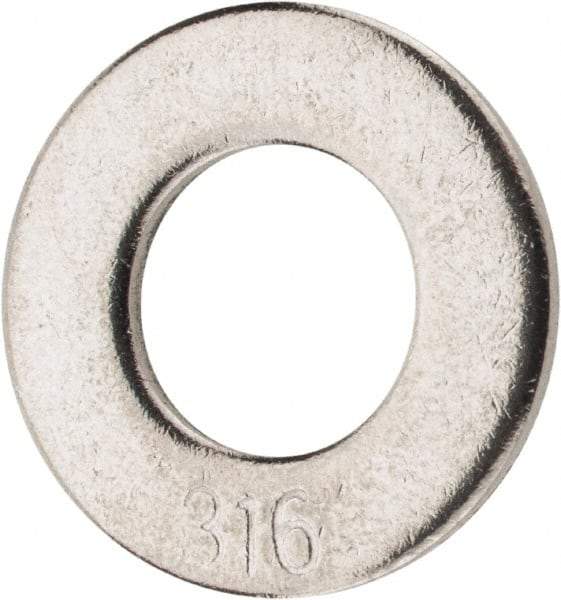 Value Collection - 5/16" Screw, Grade 316 Stainless Steel Standard Flat Washer - 11/32" ID x 11/16" OD, 0.065" Thick - Apex Tool & Supply