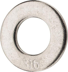 Value Collection - 5/16" Screw, Grade 316 Stainless Steel Standard Flat Washer - 11/32" ID x 11/16" OD, 0.065" Thick - Apex Tool & Supply