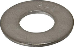 Value Collection - 3/4" Screw, Grade 316 Stainless Steel Standard Flat Washer - 13/16" ID x 2" OD, 0.148" Thick - Apex Tool & Supply