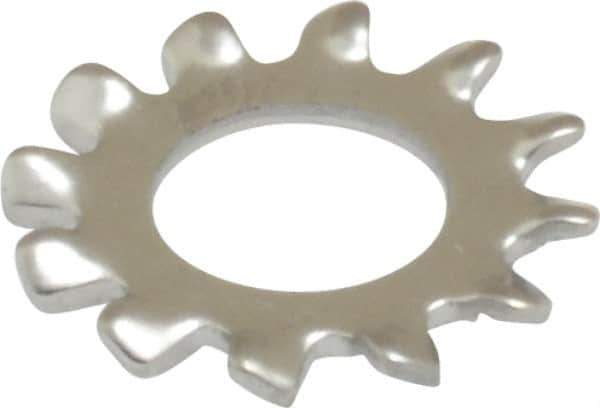 Value Collection - #12 Screw, 0.231" ID, Stainless Steel External Tooth Lock Washer - 0.475" OD, Grade 410 - Apex Tool & Supply