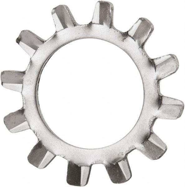 Value Collection - 1/2" Screw, 0.53" ID, Stainless Steel External Tooth Lock Washer - 0.9" OD, Grade 410 - Apex Tool & Supply