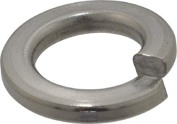 Value Collection - 5/8", 0.156" Thick Split Lock Washer - 316 Stainless Steel, 0.635" Min ID, 0.65" Max ID, 1.079" Min OD, 1.093" Max OD - Apex Tool & Supply