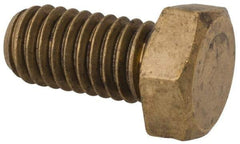 Value Collection - 3/8-16 UNC, 3/4" Length Under Head Hex Head Cap Screw - Brass, 9/16" Hex - Apex Tool & Supply