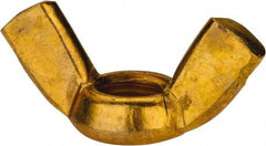 Value Collection - 1/2-13 UNC, Brass Standard Wing Nut - 1.94" Wing Span, 1" Wing Span - Apex Tool & Supply