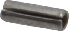 Value Collection - 1/16" Diam x 3/16" Long Slotted Spring Pin - Grade 420 Stainless Steel, Bright Finish - Apex Tool & Supply