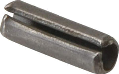 Made in USA - 5/64" Diam x 1/4" Long Slotted Spring Pin - Grade 420 Stainless Steel, Bright Finish - Apex Tool & Supply