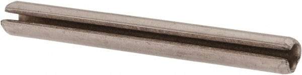 Made in USA - 5/64" Diam x 3/4" Long Slotted Spring Pin - Grade 420 Stainless Steel, Bright Finish - Apex Tool & Supply