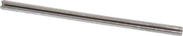 Value Collection - 5/64" Diam x 1-1/2" Long Slotted Spring Pin - Grade 420 Stainless Steel, Bright Finish - Apex Tool & Supply