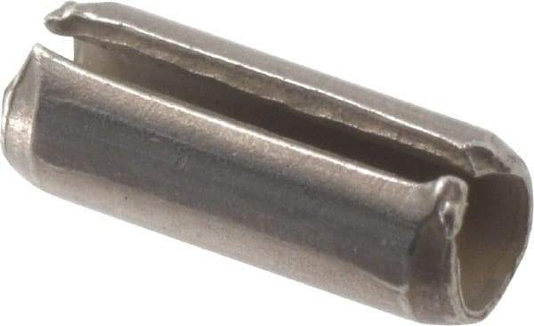 Value Collection - 3/32" Diam x 1/4" Long Slotted Spring Pin - Grade 420 Stainless Steel, Bright Finish - Apex Tool & Supply